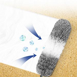 4 Pcs Dusters for Cleaning, 2 in 1 Microfiber Dusters and Retractable Gap Dust Cleaner with 1 Microfiber Dusting Cloths Long Handle 30-100 Inches Extension Pole for Ceiling Fan Cleaning Supplies