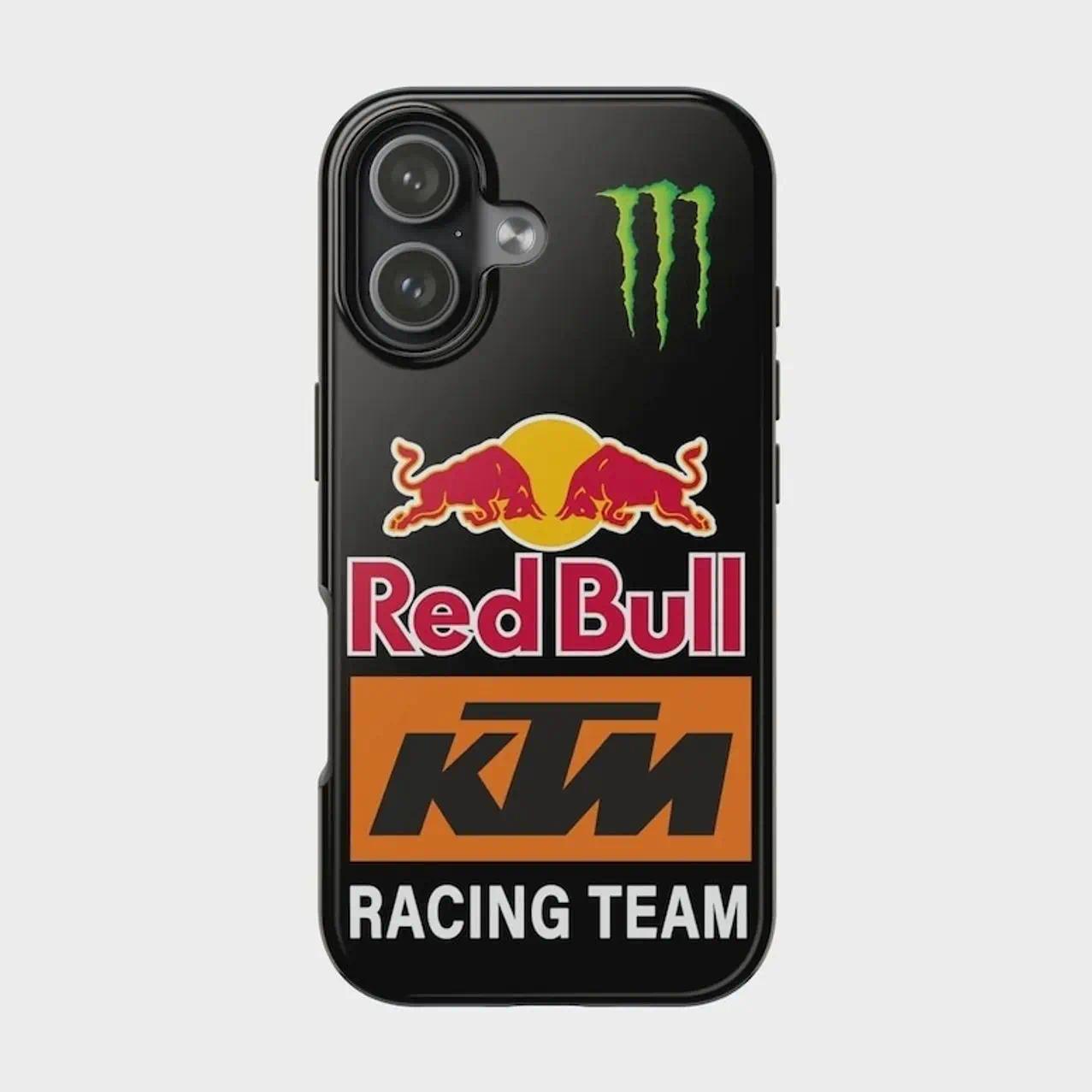 Red Bull KTM GasGas Racing phone Cases For iPhone 17 16 15 14 13 12 Promax Pro Plus, Double-layer hard shell protection,best Gift