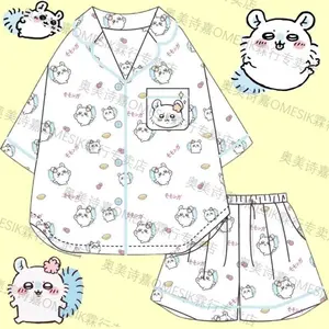 Kawiai 2026 Cartoon Chiikawa Momonga Sweet Home Pajamas Anime Suit Loungewear Sweet Can Be Worn Outside Gifts for Girls