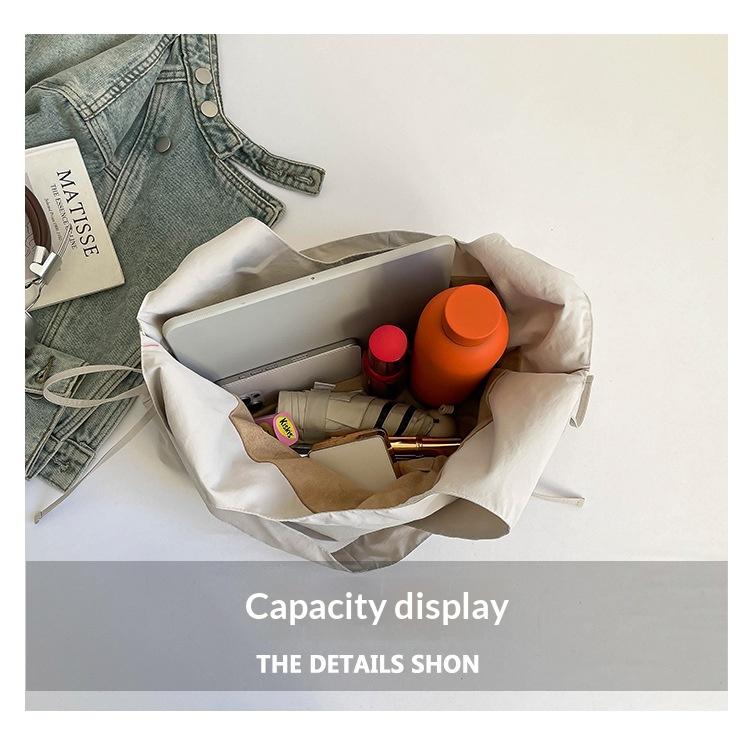 New Fashion Simple Shoulder Bag Women Large Capacity Comfortable Versatile Texture Tote Bag Simple Casual Storage Handbag