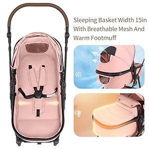 Leisure Hand Wagon Cart,Baby Stroller,Storage Basket,5-Point Harness,All In One Convertible Baby Stroller Without LatchBase -Toddler Stroller With Reversible Stroller Seat ;compact stroller carrinho de bebe affordable strollerc # Summervibes