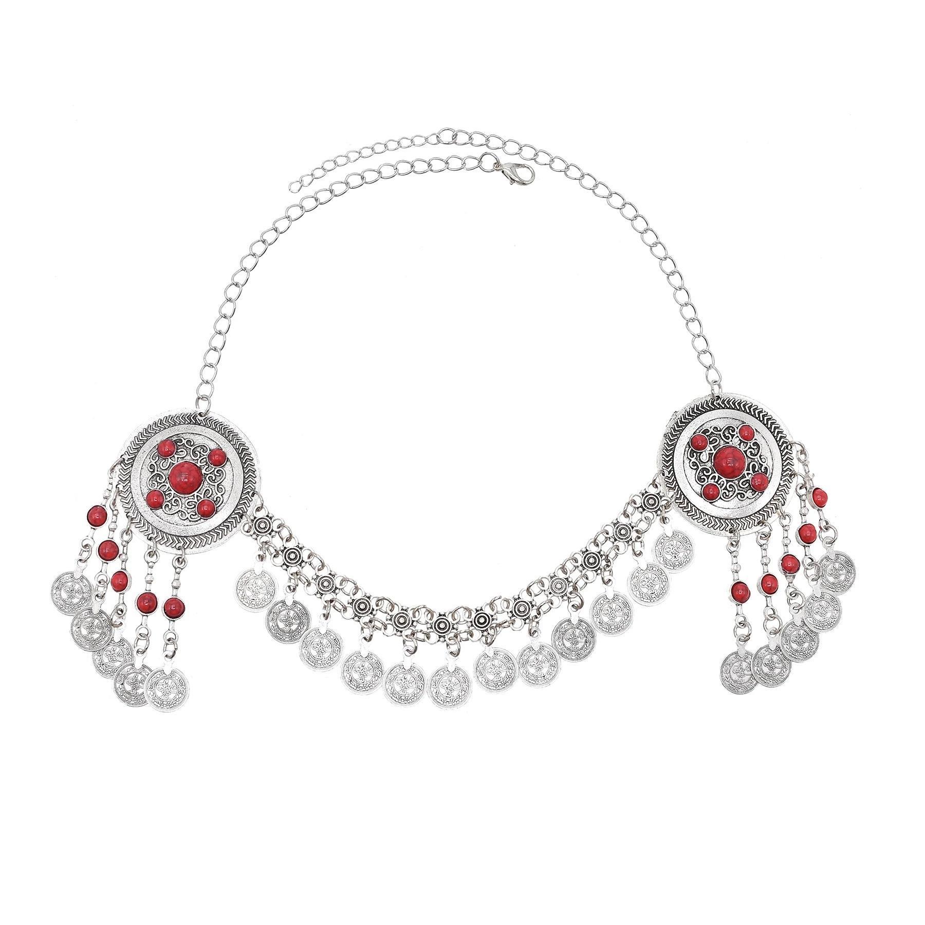 Vintage Coins Headband Head Chains Headpiece Boho Gypsy Ethnic Trible Hair Accessories Afghan Turkish Charms Female Hair Jewelry