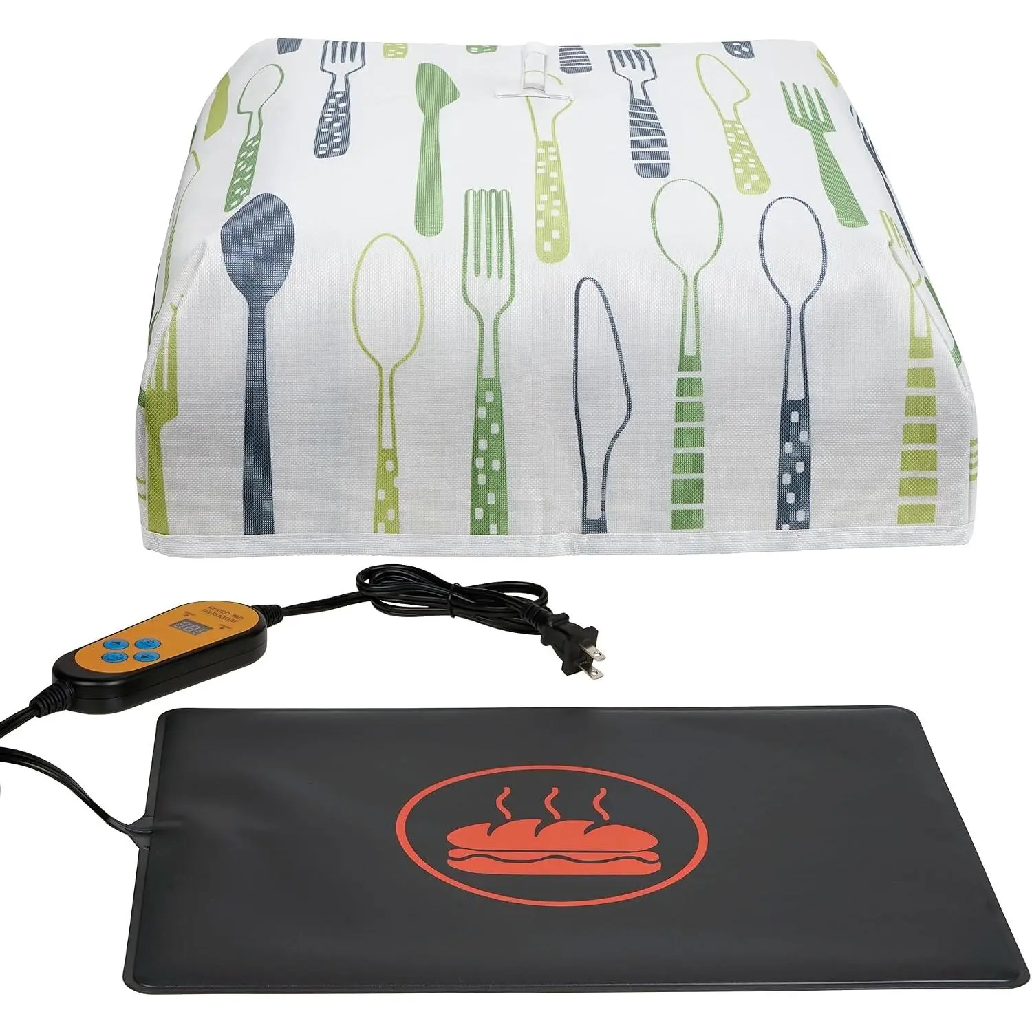 Dough Proofing Heat Mat with Cover and Thermostat for Sourdough | Heat Mat and Warming Mat for Dough Fermentation, Yeast Bread Baking and  Warming, Helps Maintain Consistent Proofing Heat