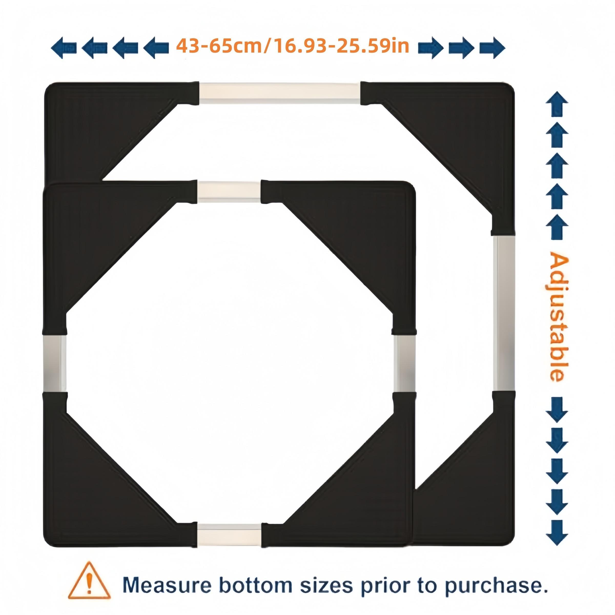 Washing Machine Base, Thickened Shockproof Adjustable Bracket with Universal Wheel, Appliance Wheels, Refrigerator Base Bracket, Household Appliances Accessories, Appliance Bases