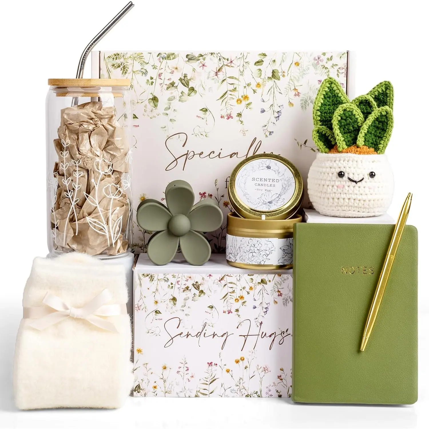 Get Well Care Package for Women - Feel  Soon Basket, Sympathy and Thinking of You Gifts After