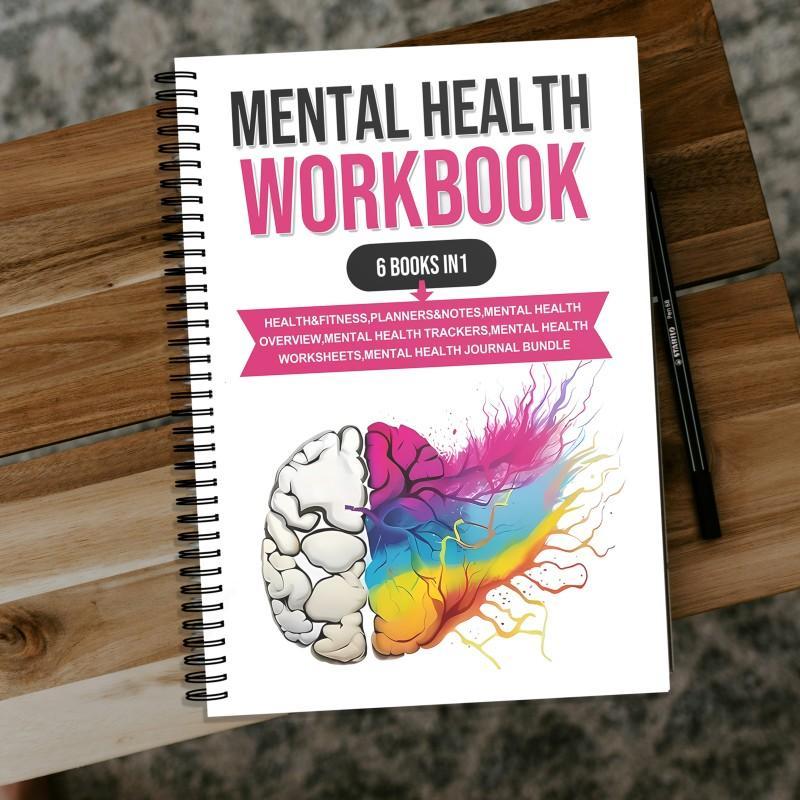 Mental Health Workbook, Mental Wellness, 1 Count Colorful Mindfulness Workbook, Managing Depression in Relationships, Addiction Recovery Strategies, Healing Complex PTSD
