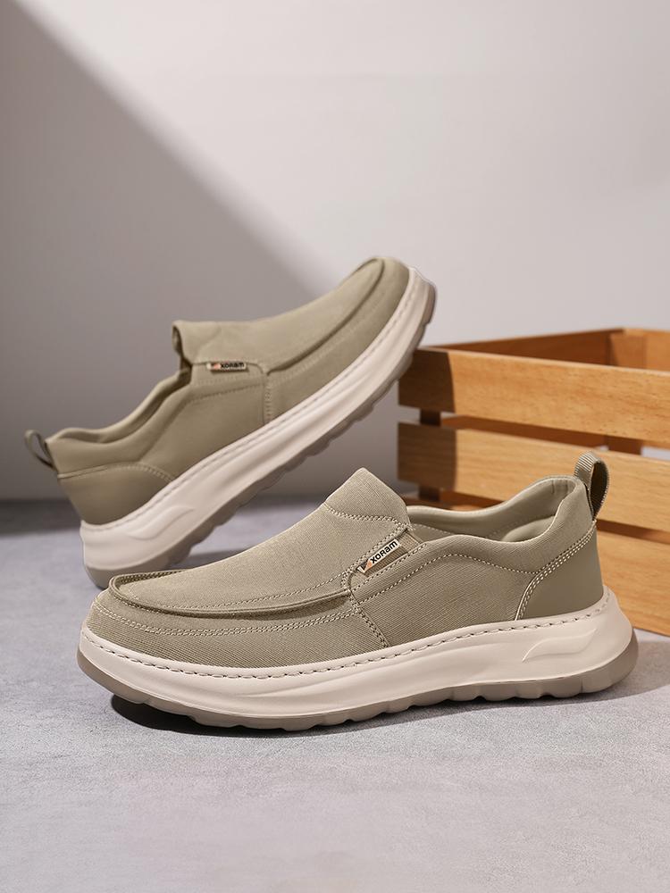 Men's Breathable Canvas Slip-Ons – Ultra Light, No Smell, Soft Sole Summer Shoes  5822