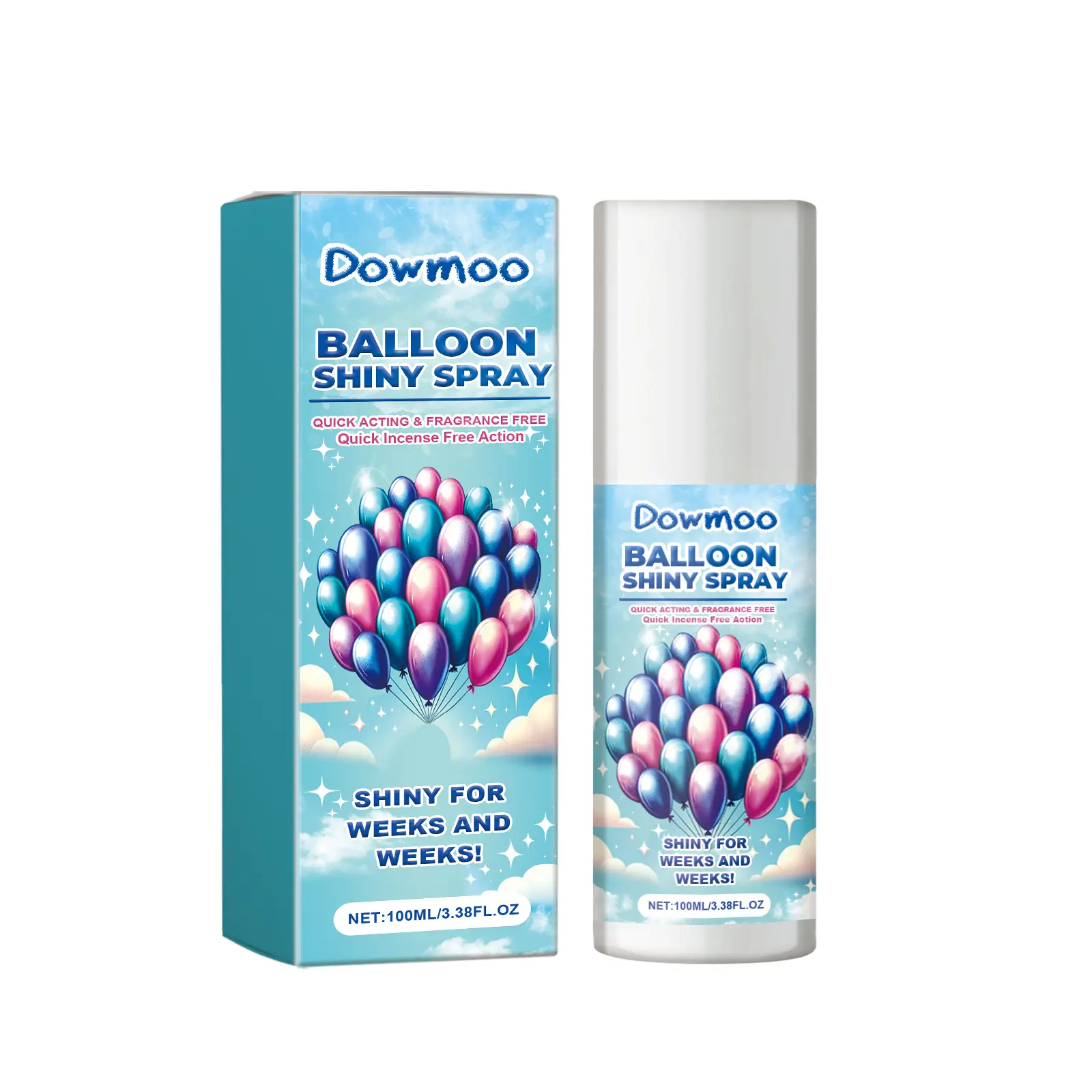 Balloon Shine Spray - Anti-Oxidation & Gloss Restorer for Latex Balloons |   Premium Balloon Brightener