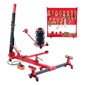 【DealsForYouDays】VEVOR Auto Body Frame Puller Straightener, 6T Tension Car Body Repair Equipment with 3T Airbag Jack 6000PSI Hydraulic Foot Pump, Include 16 Straightening Tools, for Auto Repair Shop Sedan SUV Pickup