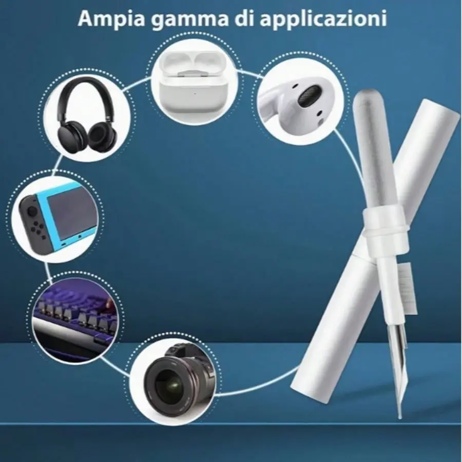 Bluetooth-compatible Earbud and Headphones Cleaning Brush, Multi-Functional Keyboard and Camera Cleaner, Dust Remover for Phone Ports, Essential Cleaning Tool