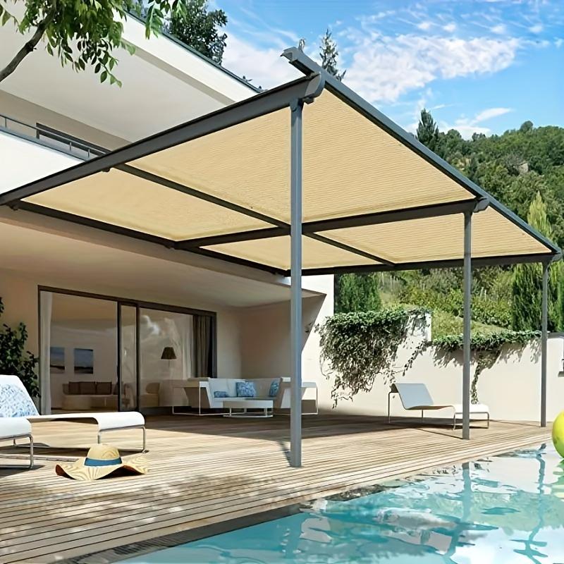 1pc Shading Rectangular Sunshade for Outdoor Activities, Garden balcony, rooftop, swimming pool, car sunscreen and sunshade net, easy to install, for summer escape