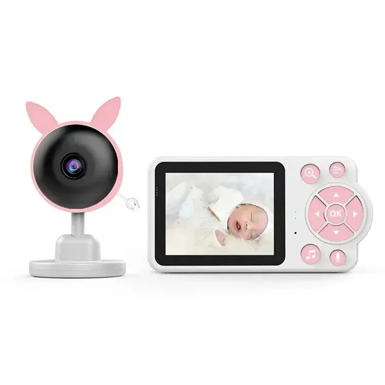 Wireless Baby Monitoring Security Camera - Intelligent, Bidirectional Audio, Video Recording, Temperature Monitoring for Travel Use