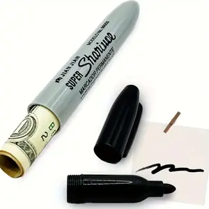 2pcs Marker Pen Rotating Hidden Safe Box, Conceal Cash, Medicines, Valuables, Home Security Storage, Secret Compartment Organizer