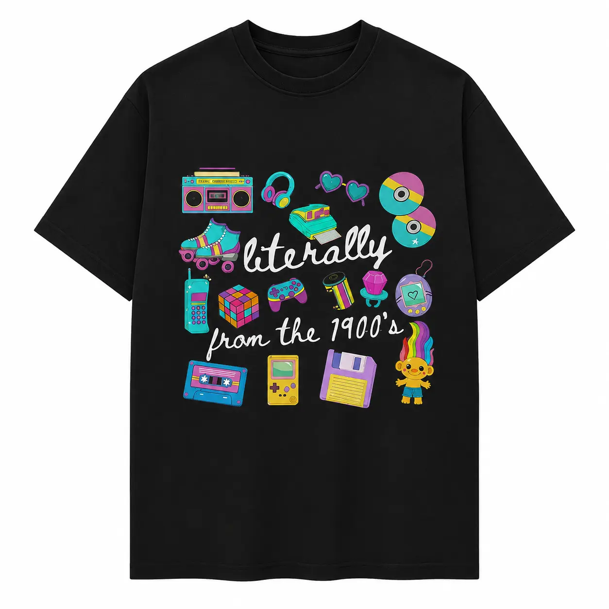 Literally From The 1900s shirt, Funny Retro 90's Shirt, Meme Shirts, Funny Gift for Mom, Retro 1900 t-shirt, 1990's gal shirt Tops Womenswear