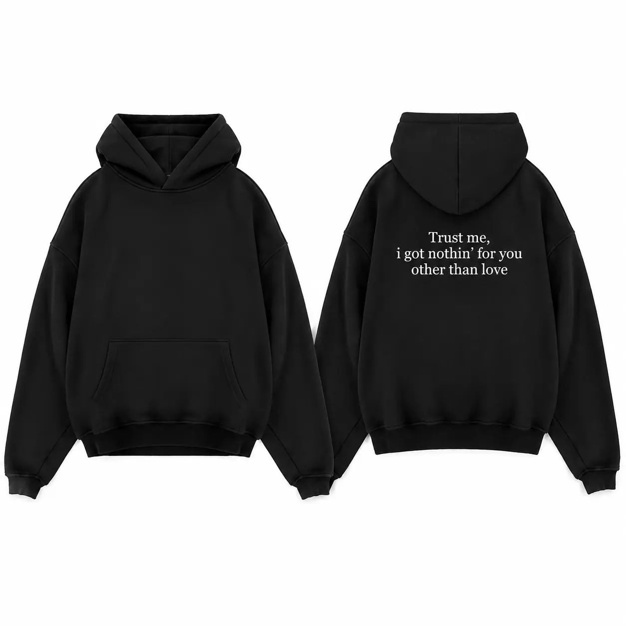 Lil Pe*p Trust Me I Got Nothing For You   Hoodie – Classic Rap Graphic Streetwear Apparel For Men And Women