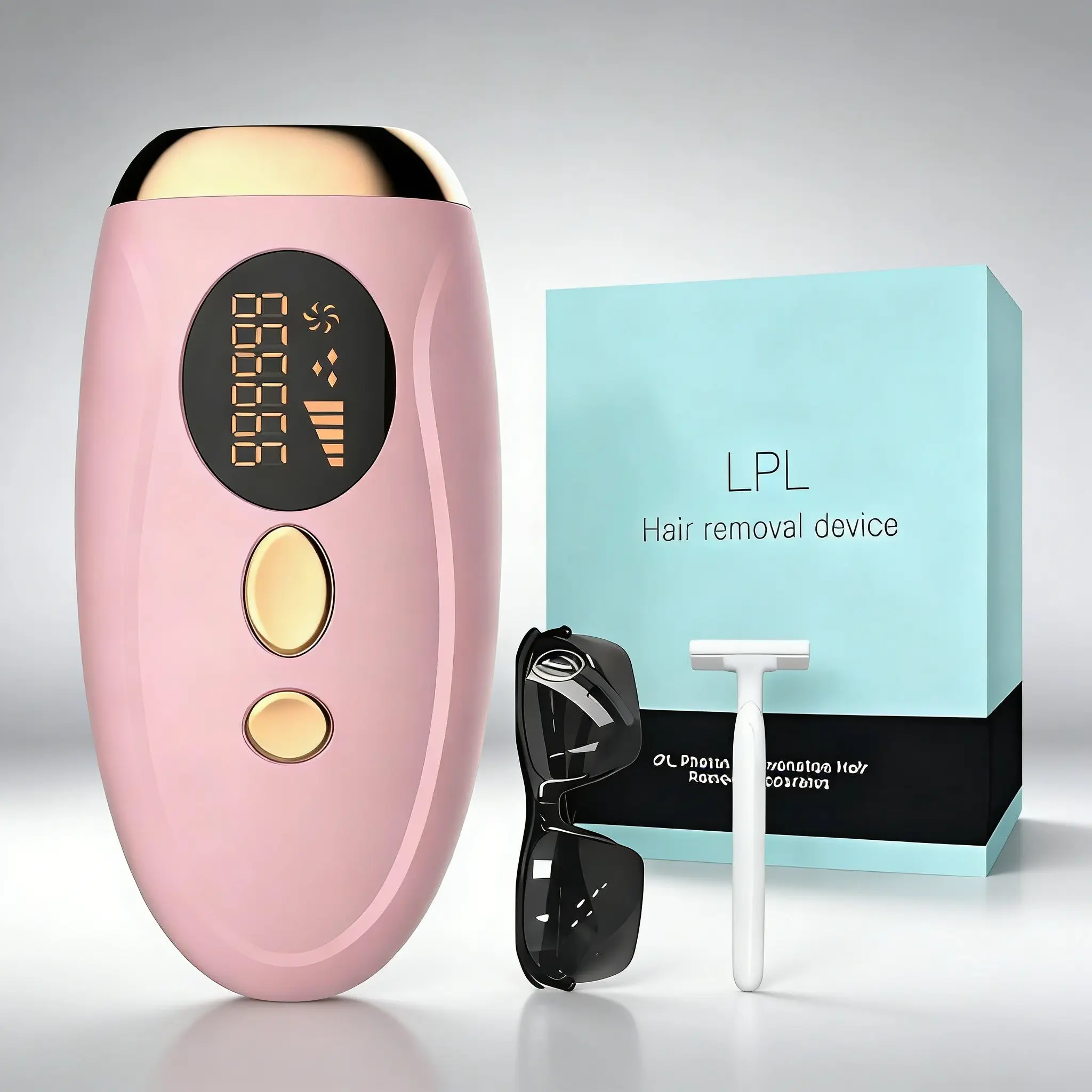 Women's Ipl Hair Removal Device, Effective Laser Hair Remover for Legs & Face, Painless Home Use Solution, Abs Enclosure Design