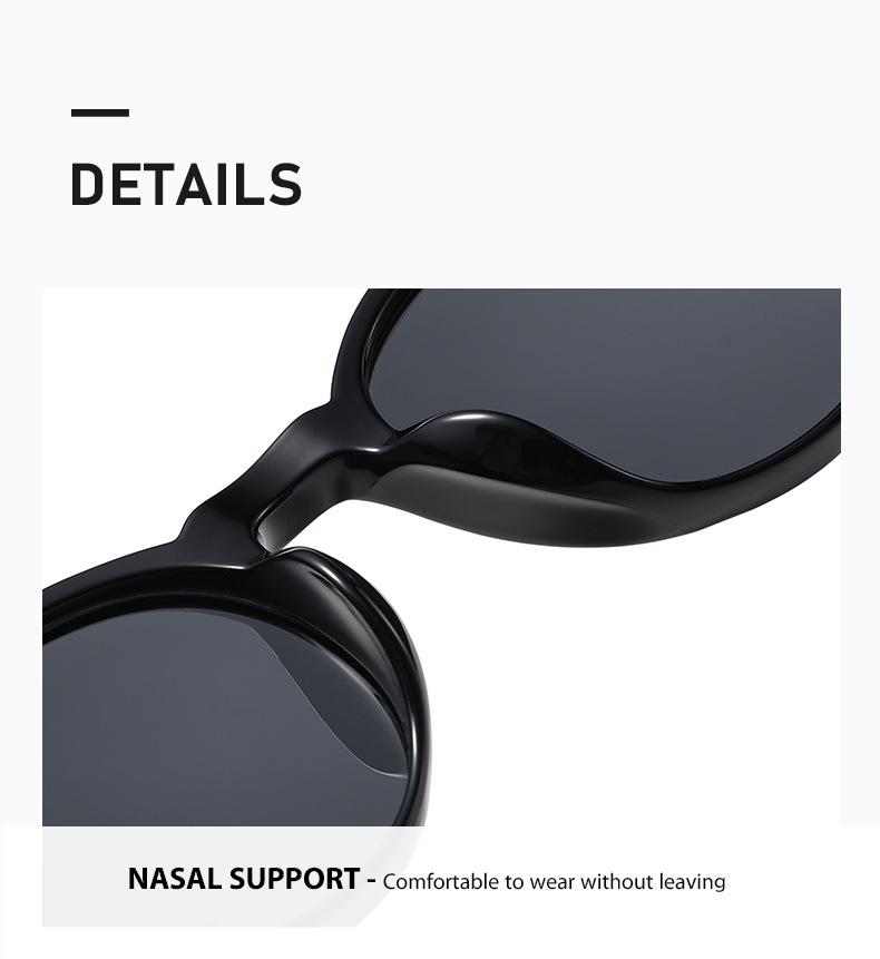 Small round frame sunglasses for men and women UV resistant and sunscreen sunglasses outdoor driving polarized glasses