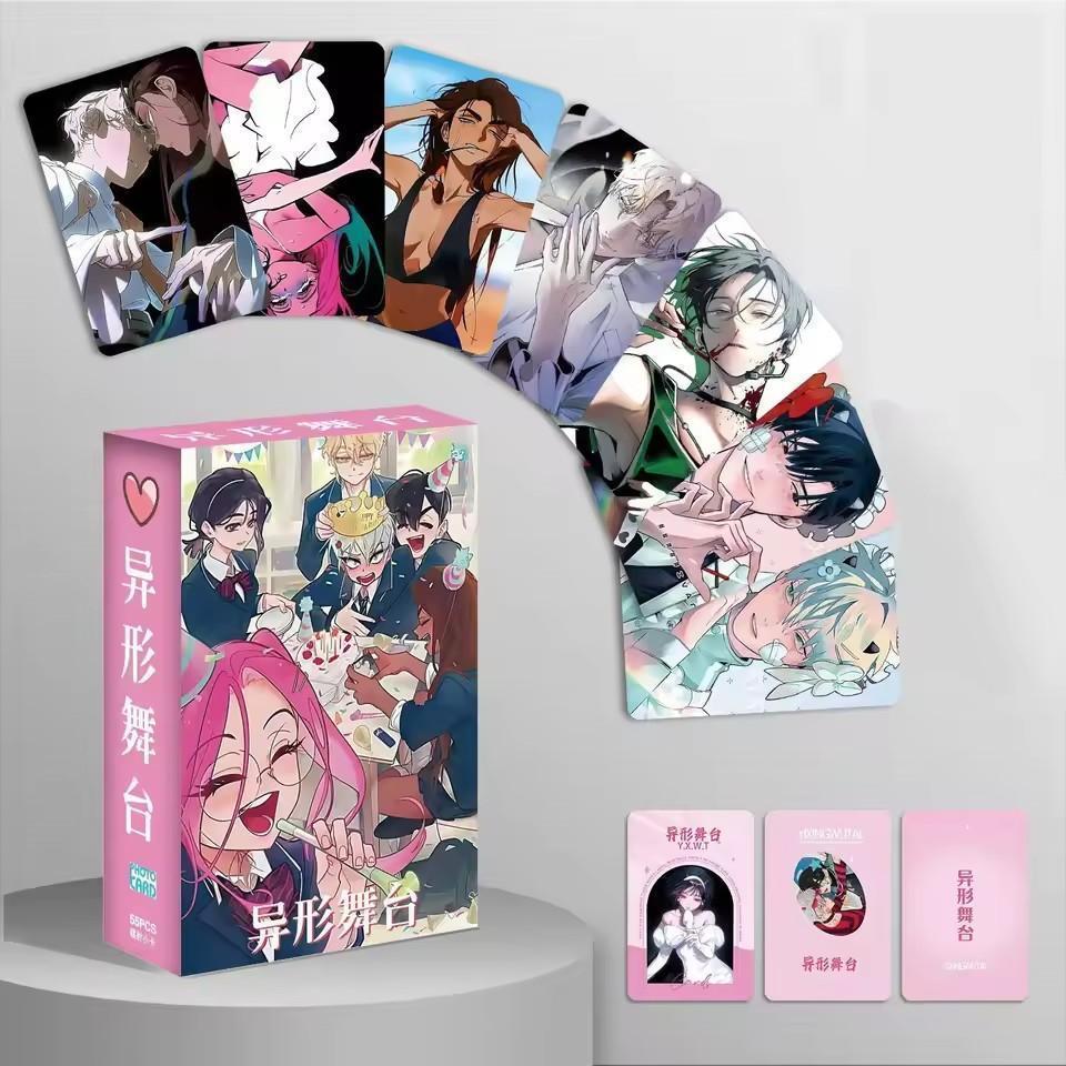 Alien Stage Anime Small Card 55pcs 3inch Photo Cards LOMO Card Photocard for Fans Collection Kids Firends Gift for Fans Postcard