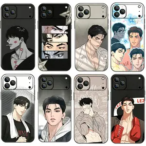 J-Joo Jaekyung Soft Black Smartphone Casing for iPhone 17 Air, 16 Pro Max, 15, 14 Plus, 13, 12, 11 - Handheld Cellphone Devices Accessory