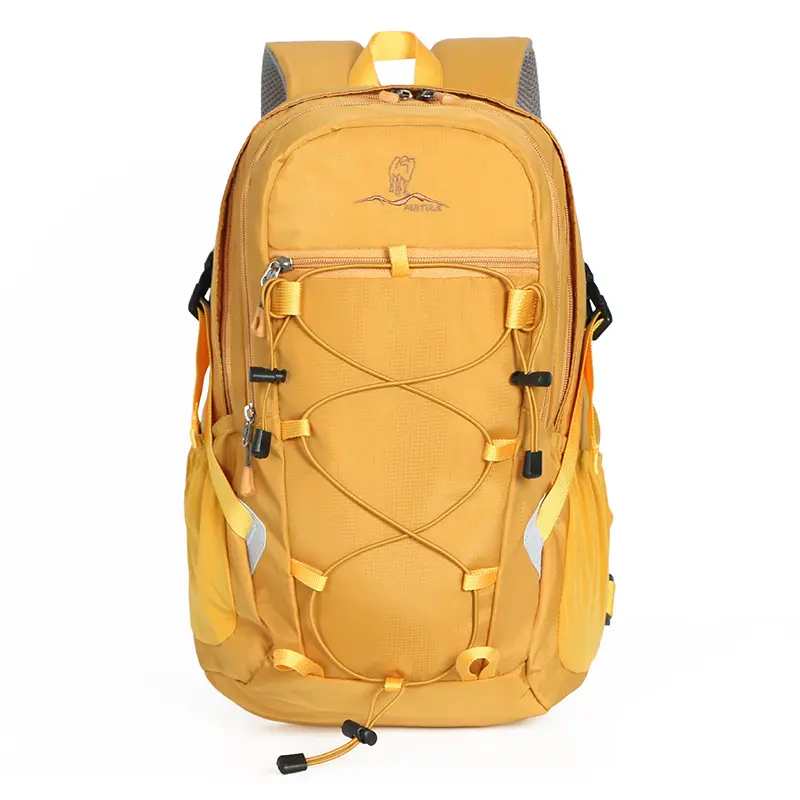Unisex 25L Water-Resistant Artificial Leather Double-Shoulder Sports Bag - Casual, Off-Road Ready, Ideal for Hiking (Sports & Outdoor Camping & Hiking Bags & Packs)