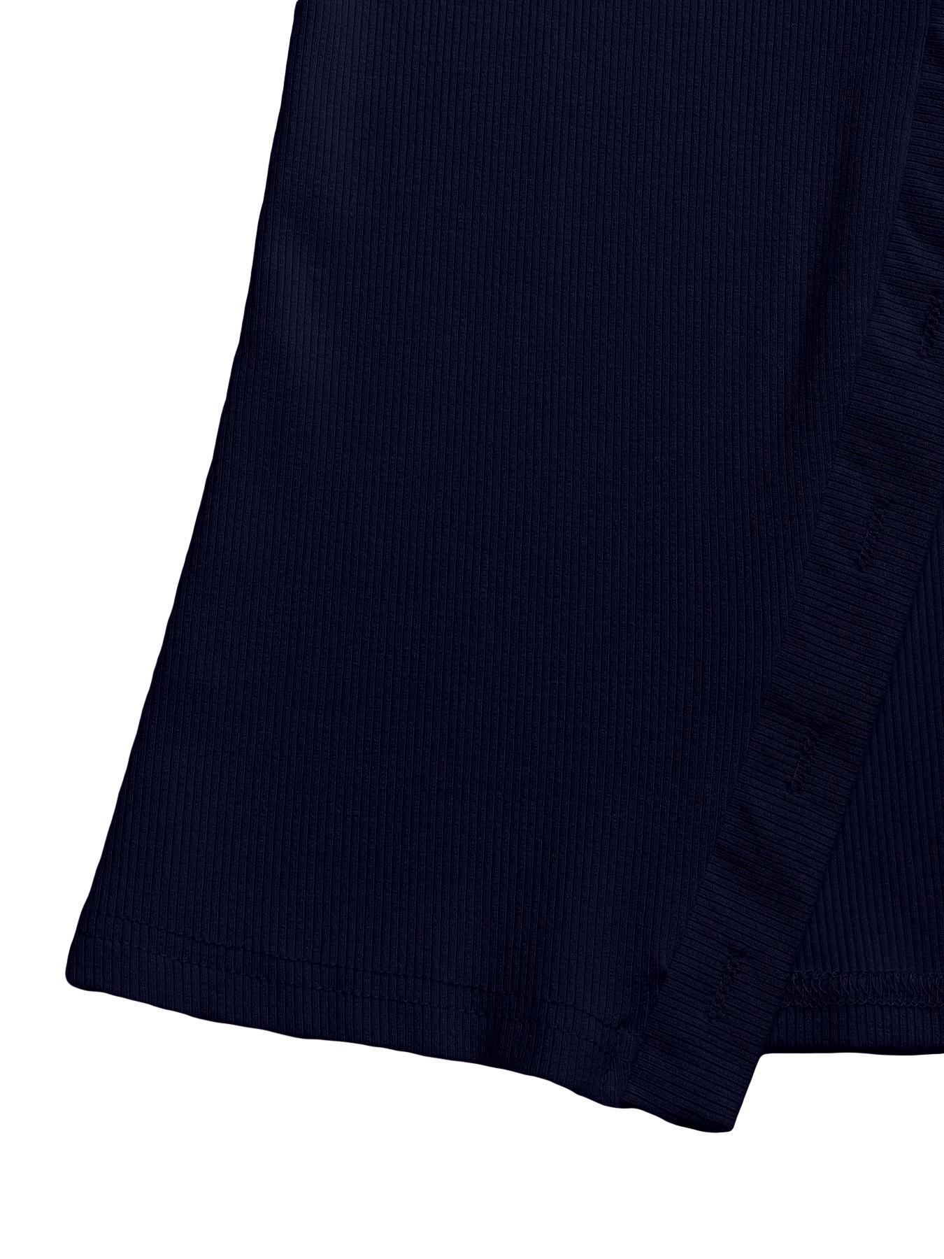 Women's Solid Color Button Fitted Basic Tee, Casual Short Sleeve Round Neck T-shirt for Daily Wear, Ladies Clothes for All Seasons