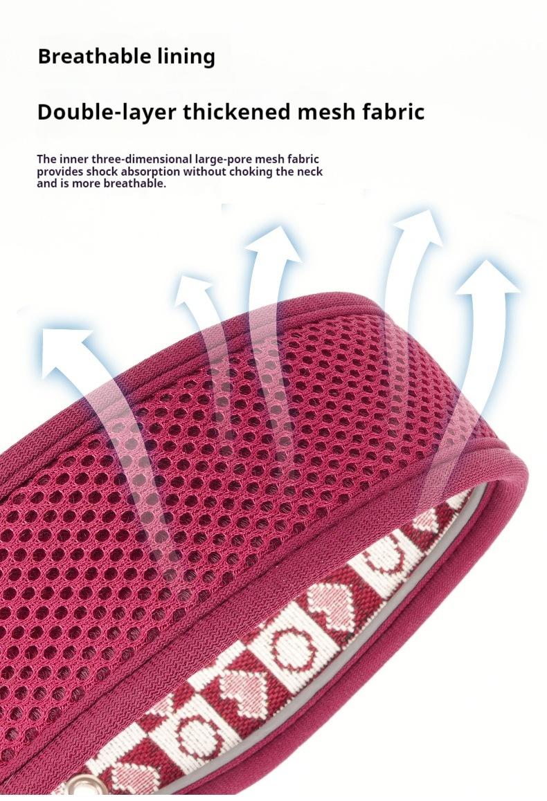 Boho Western Dog Collar, Adjustable Breathable Padded Pet Collar with Reflective Thread for Medium Large Dogs