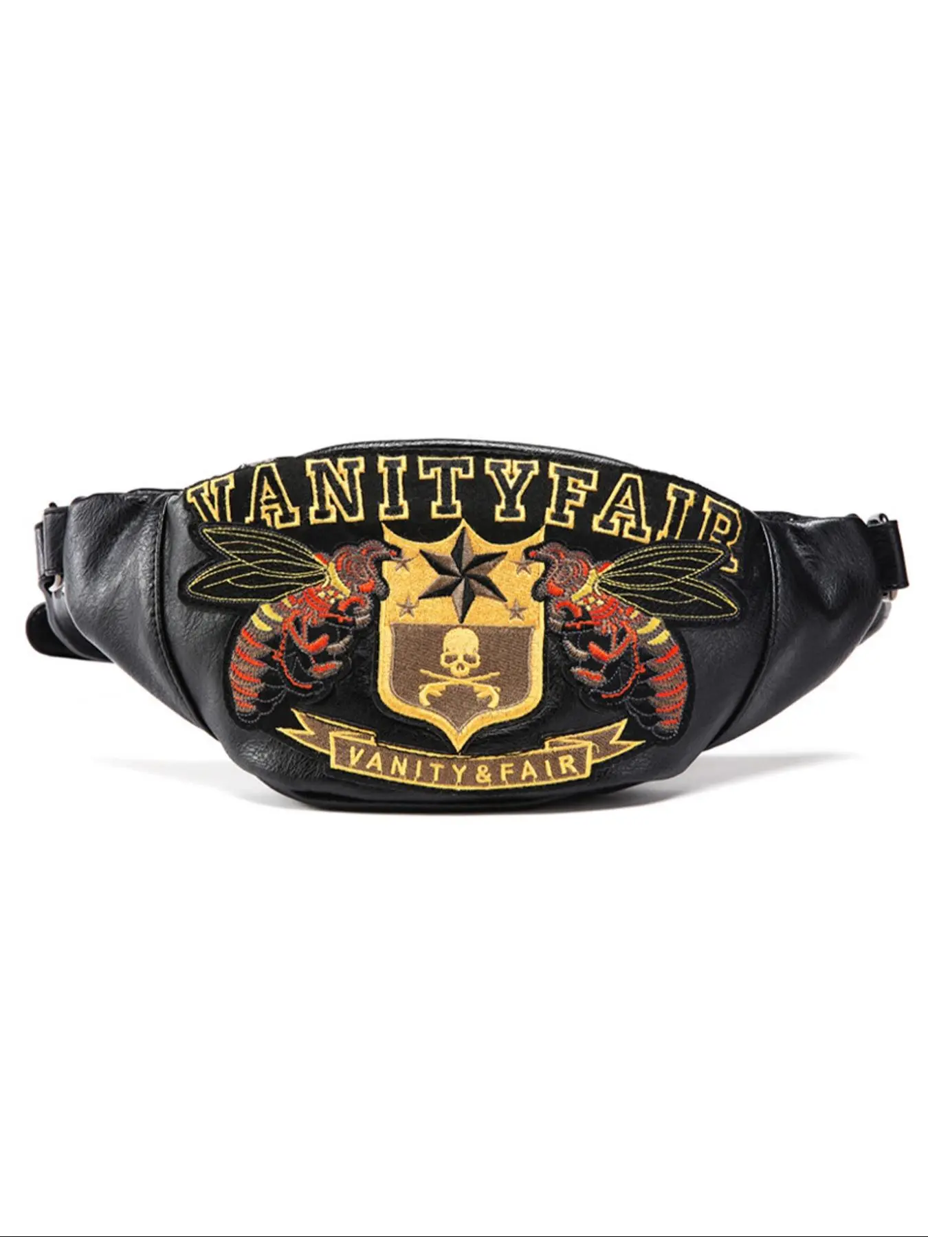 2026 New Year Korean Style Men's Belt Bag, Embroidered Colorful Bee Waist Pack, Versatile Casual Fashion, Essential for Daily Outing