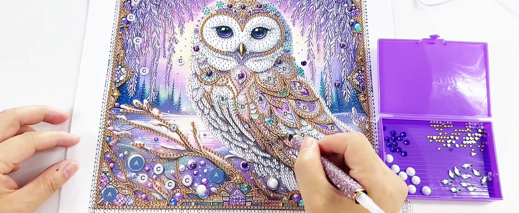 Muzagroo Art Electric Diamond Painting Pen with Adjustable Suction for Adults, Vacuum Pen for Diamond Art with Storage Bag, Diamond Painting Accessories Tools E-Painter Pen No Need Wax (Blue)