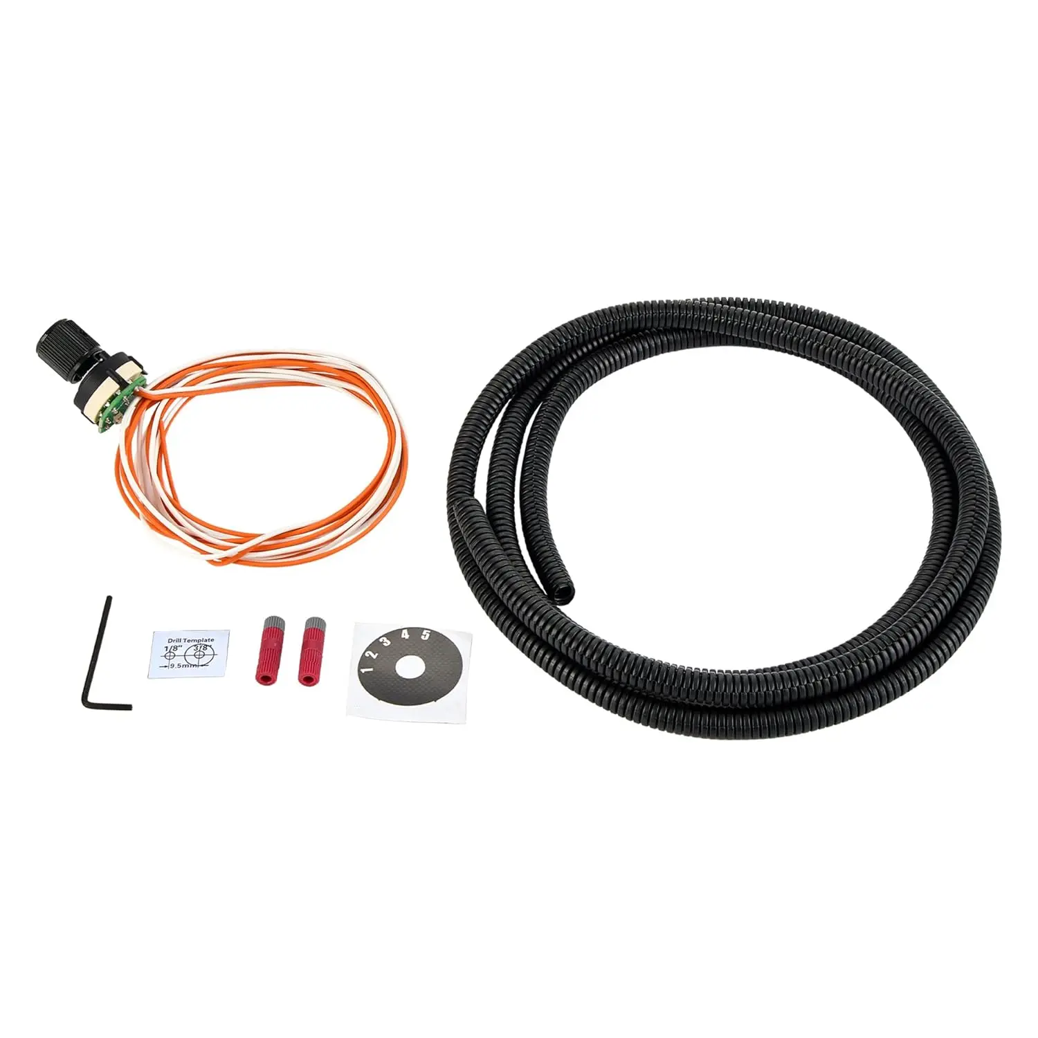 Black 5-Position Fuel Temp Shift-On-The-Fly (SOTF) Switch with Connector, Compatible for 2011-2020 Ford 6.7L Powerstroke