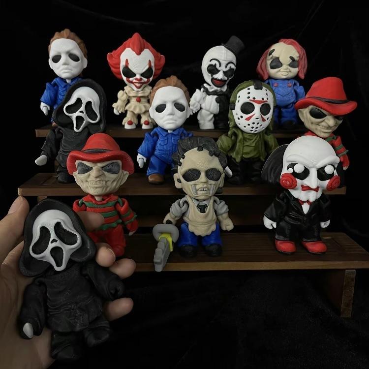 best-selling horror figure ornaments ghost doll series Easter gift decoration 3D printed Halloween toy