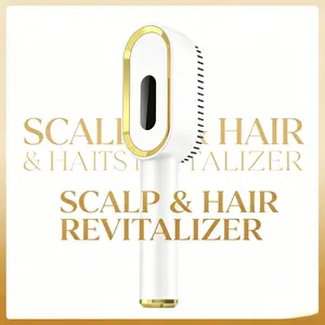 Redlight Scalp Massager Hair Growth Brush, Promotes Healthy Hair Growth, Relieves Scalp Stress, Ideal for Daily Use