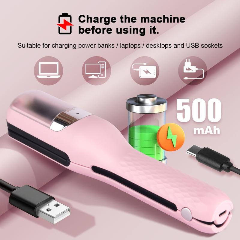 USB Rechargeable Multi-Functional Hair Split End Trimmer, Portable Electric Hair Clipper for Home Use, Built-in Battery for Easy Charging
