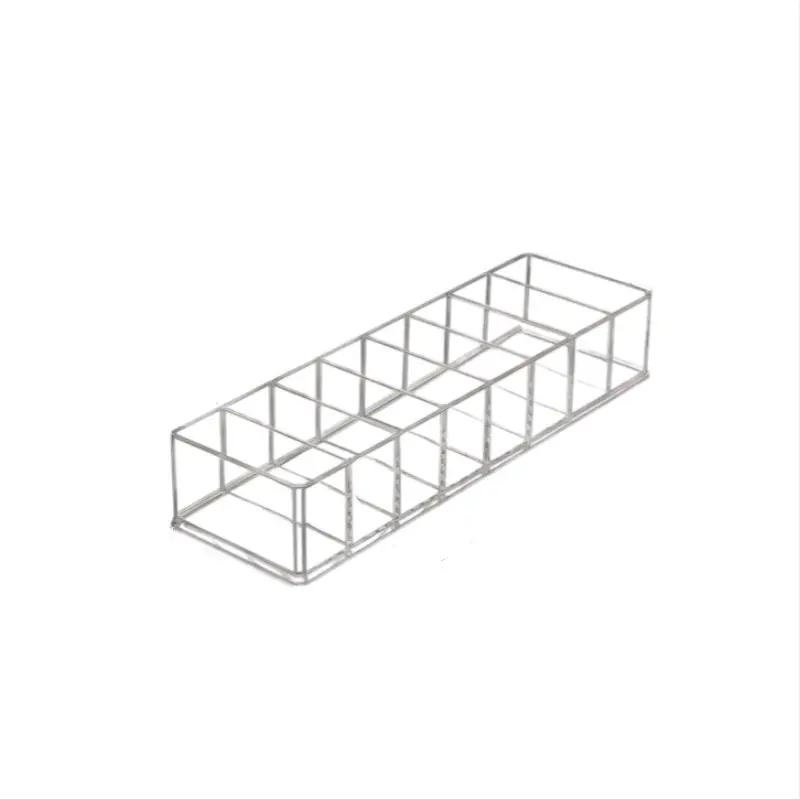 8-Compartment Acrylic Storage Box, Transparent Desktop Organizer for Lipstick and Powder, Makeup Storage Container, Cosmetics Storage Box, Elegant Design, Beauty Organizer, Clear Acrylic Organizer