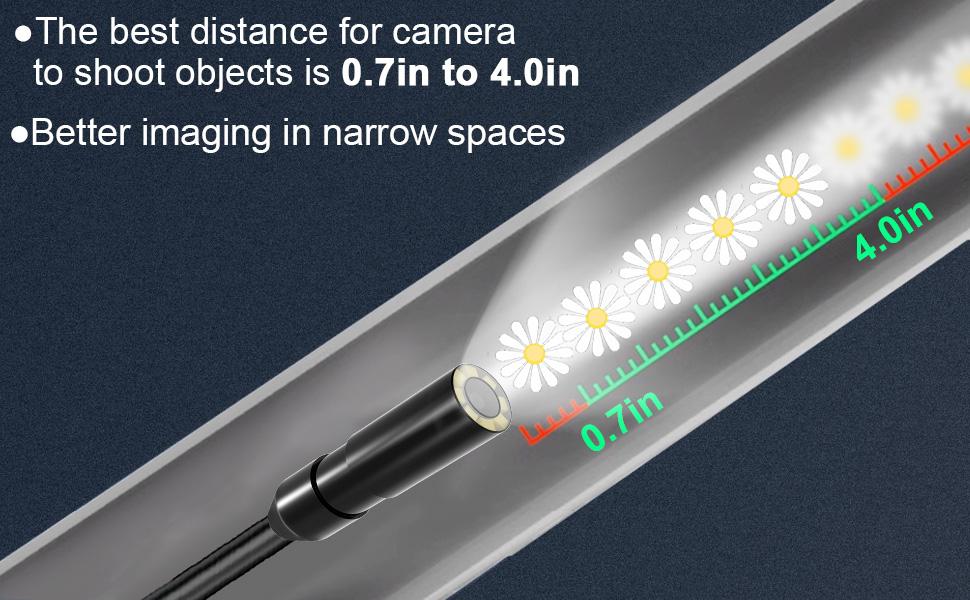 Inspection Endoscope, Industrial Borescope Camera with 4.3" IPS Screen, 1920P HD Snake Camera with 8 LED Lights, 16.5FT Semi-Rigid Cord Bore Scope - Cool Gadgets Tool