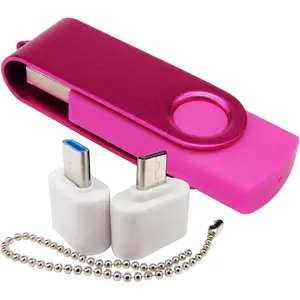 4GB USB Flash Drive Memory Sticks Thumb Drives with 1 OTG ( USB) and 1 Type-C (USB-C) Adaptor for Mobile Phone ()