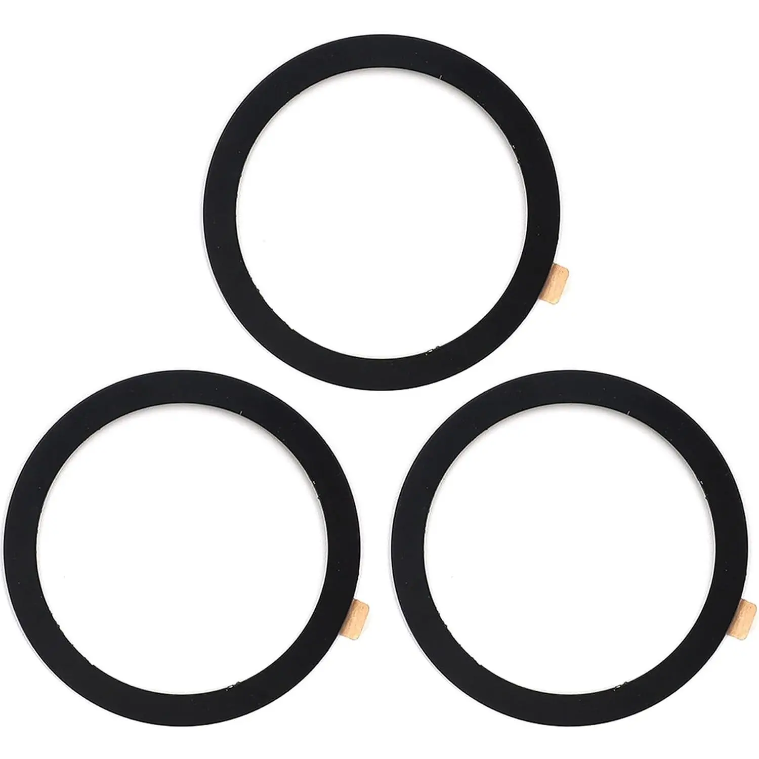 Metal Ring Sticker, 3 count, Black Metal Ring Sticker, 3 count, Black
