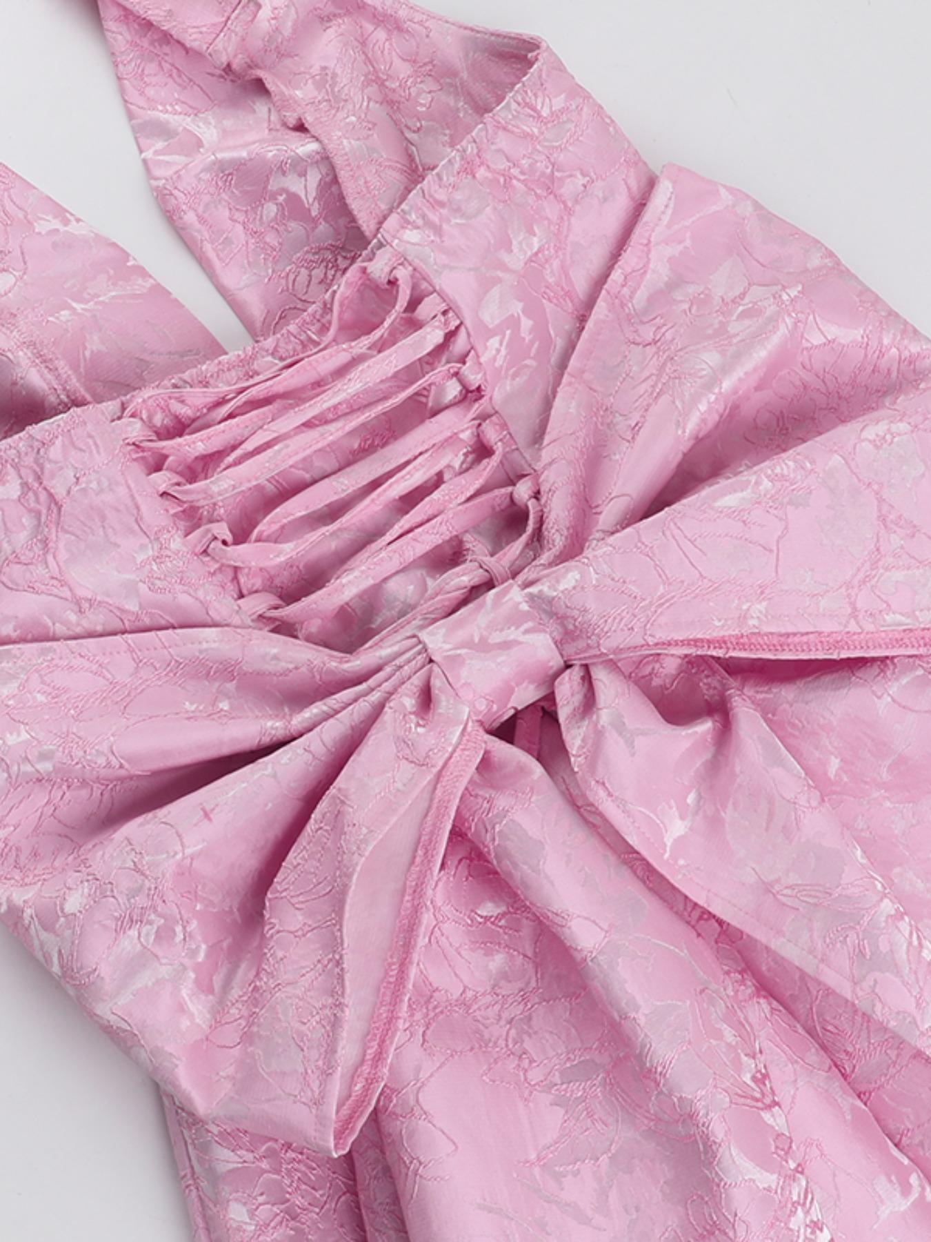 Women's   Bow Decor Tank  Dress, Elegant Fashion Casual  Short Dress for Daily Outdoor Wear, Women Dress for Summer