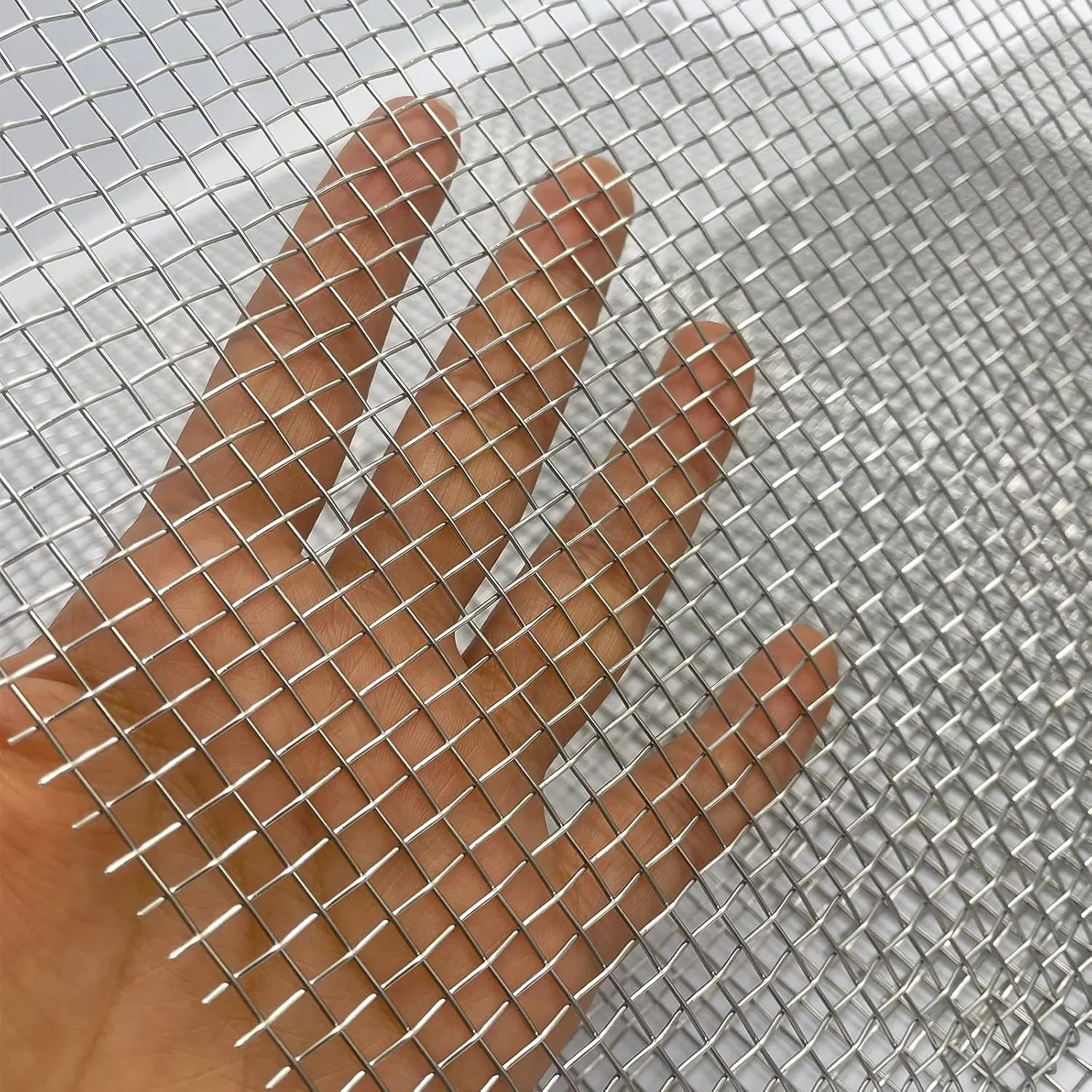 2PACK 304 Pretty Sturdy 12" X 24"(310mm X 610mm), 5 Mesh Wire Mesh Screen, Stainless Screen, Mesh Screen Never Rust, Hard and Heat Resisting Wire Mesh  for Many Projects by