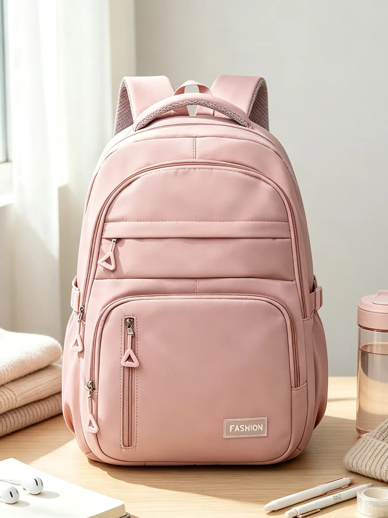 Women's Casual Backpack, Waterproof Laptop Bag, Large Capacity Lightweight Daily Use, Ideal for School, Work, Travel, Everyday Outing