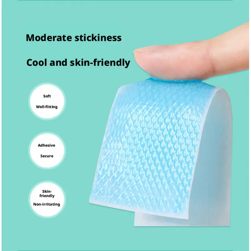 10-Pack Summer Cooling Patches, Forehead Cooler for Hot Weather, Phone Cool Pad, Ice Patch Set, Essential for Heat Relief