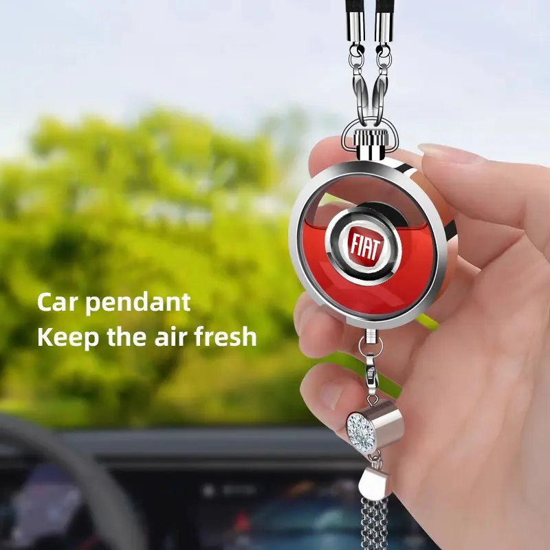 1Pcs Car Perfume Pendant Air Freshener Hanging Perfume Diffuser For FIAT Abarth 600 Panda Pulse Tipo Mobi Strada 500 Topolino Fastback Cronos Freemont