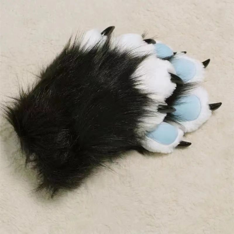 Kig Fursuit Kigurumi Furry Animal Claws Nails Gloves Cosplay Costume Pink Wearable Furry Animal Paws Halloween Accessories Props