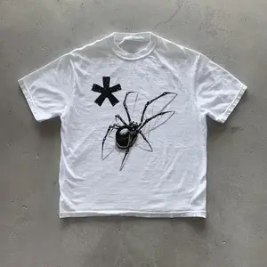 Y2k Spider T-Shirt, Vintage Graphic Tees Gothic Grunge Y2k Emo Scene Amity Affliction Style Clothes Men Women Streetwear