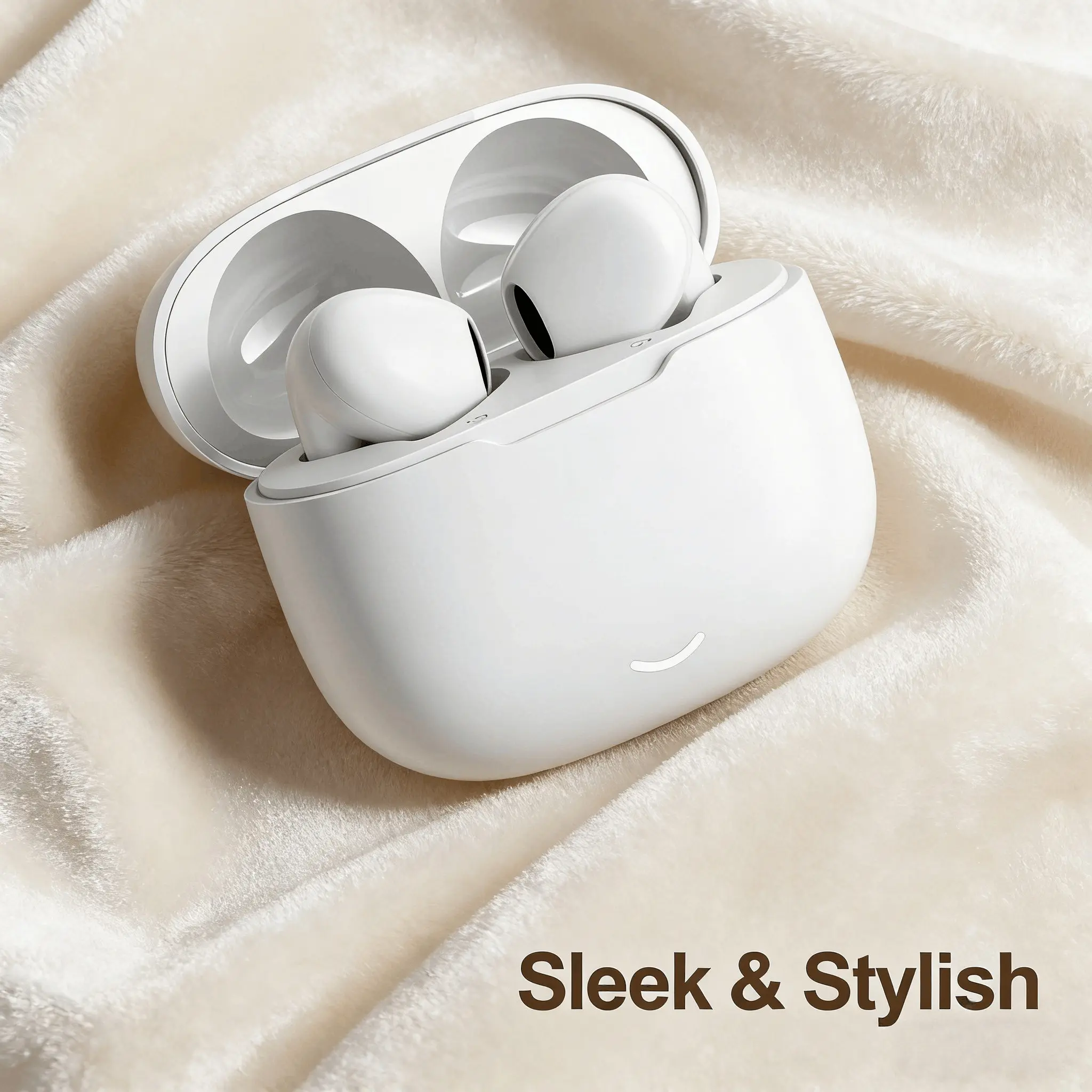 Wireless Bluetooth-compatible Earbuds, In-Ear High-Fidelity Sound, 24h Battery Life, Fast Charging Case, Noise Isolation, Android, iOS, PC Compatible