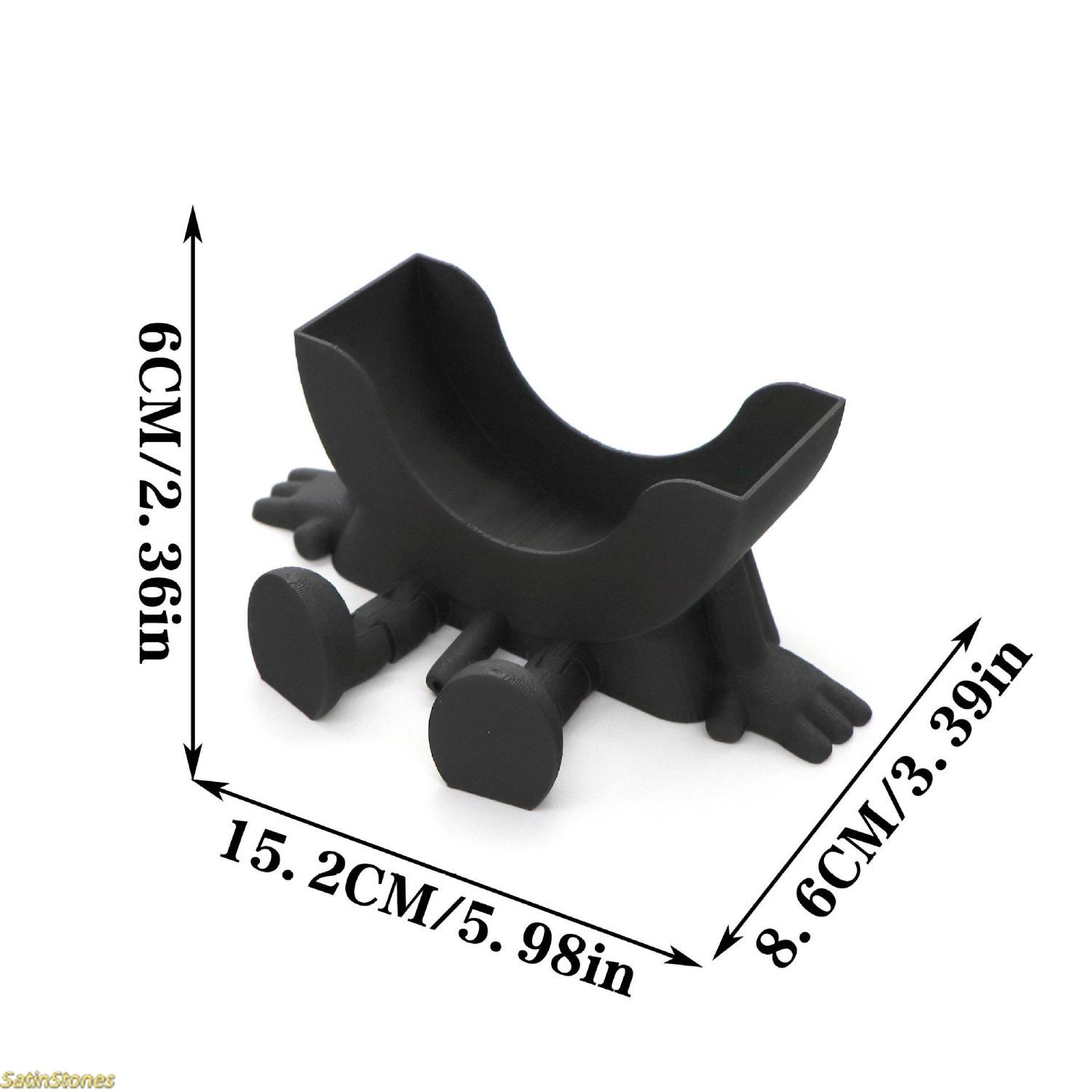 1-Pack Fun Kitchen Sink Sponge Holder — Hanging Design with Drainage Holes, Compatible with Scrub Daddy Sponges, Cute 3D-Printed Organizer