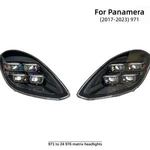 Matrix LED Headlights, Compatible with 2017-2023 Porsche Panamera (971 to 976 Late-Model), Automotive Decorative Car Lights, Led Light