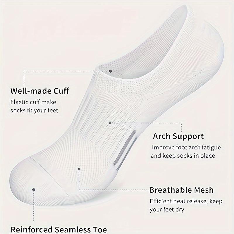 20 Pairs Invisible Socks - Soft Polyester Blend, No-Show Design for Sports, Casual, and Formal Wear, Machine Washable, Casual Wear Socks | Minimalist Socks | Knit Construction, Socks Menswear Man no-show design