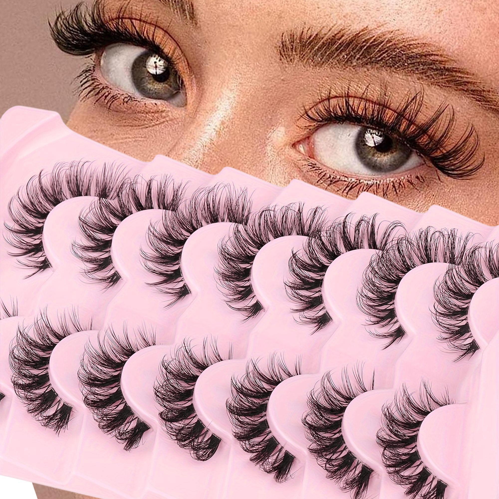 Lightweight Cat Eye False Eyelashes, Natural Look Wispy False Eyelashes for, Volumized Lash Extension Trending Product, Daily Eyelash Extension Kit, Makeup Products, High Quality Eyelashes, Eyelash Clusters, Fancy Lashes Cosmetic, DIY False Eyelashes