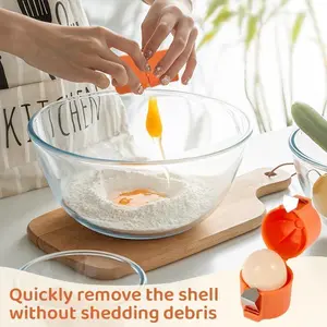 Stainless Steel Egg Opener Set – 3PCS for Effortless Egg Cracking, Cutting & Separating