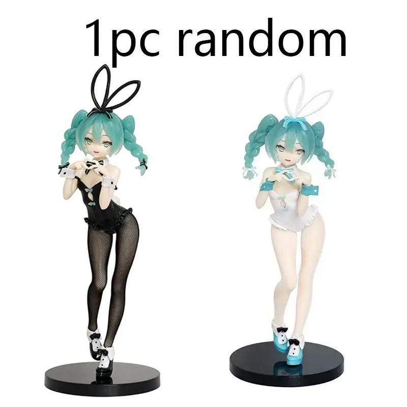 11.02in Hatsune Miku Anime Figure, Twin Braids Bunny Ear Themed Miku Collectible Statue, Vocaloid Cute Character Figurine, Model Collectible Figurine, Anime Lovers Gift